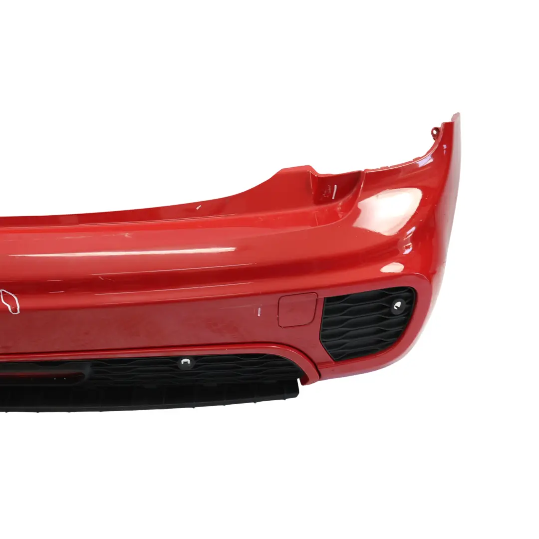 Mini F55 JCW Pare-Chocs Arrière Complet Panneau Garniture Rouge Chili 851 - SKU 7398777-CHRED1 - Numéro de pièce 7398777