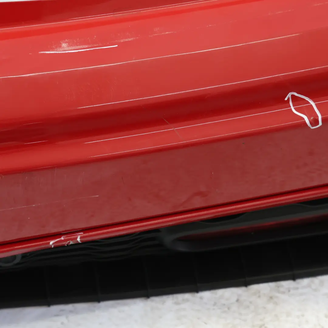 Mini F55 JCW Paragolpes Trasero Completo Panel Trim Chili Rojo 851 - SKU 7398777-CHRED1 - Número de pieza 7398777