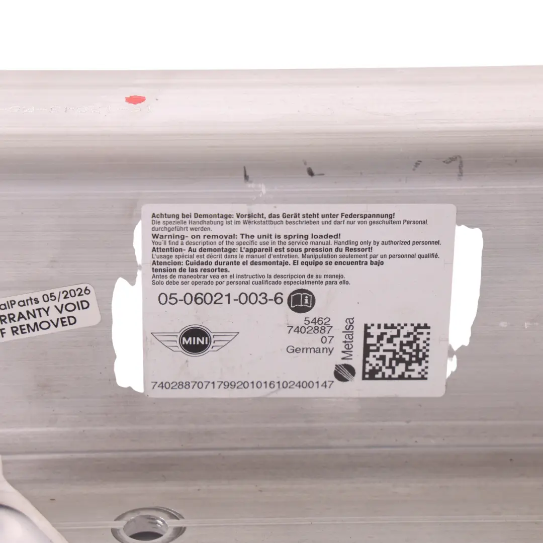 Roll Over Bar Protection System Mount Left N/S to Mini F57 Cabrio with Part number 7402887 Mini F57 Cabrio Roll Over Bar Protection System Mount Left N/S - SKU 7402887 - Part number 7402887