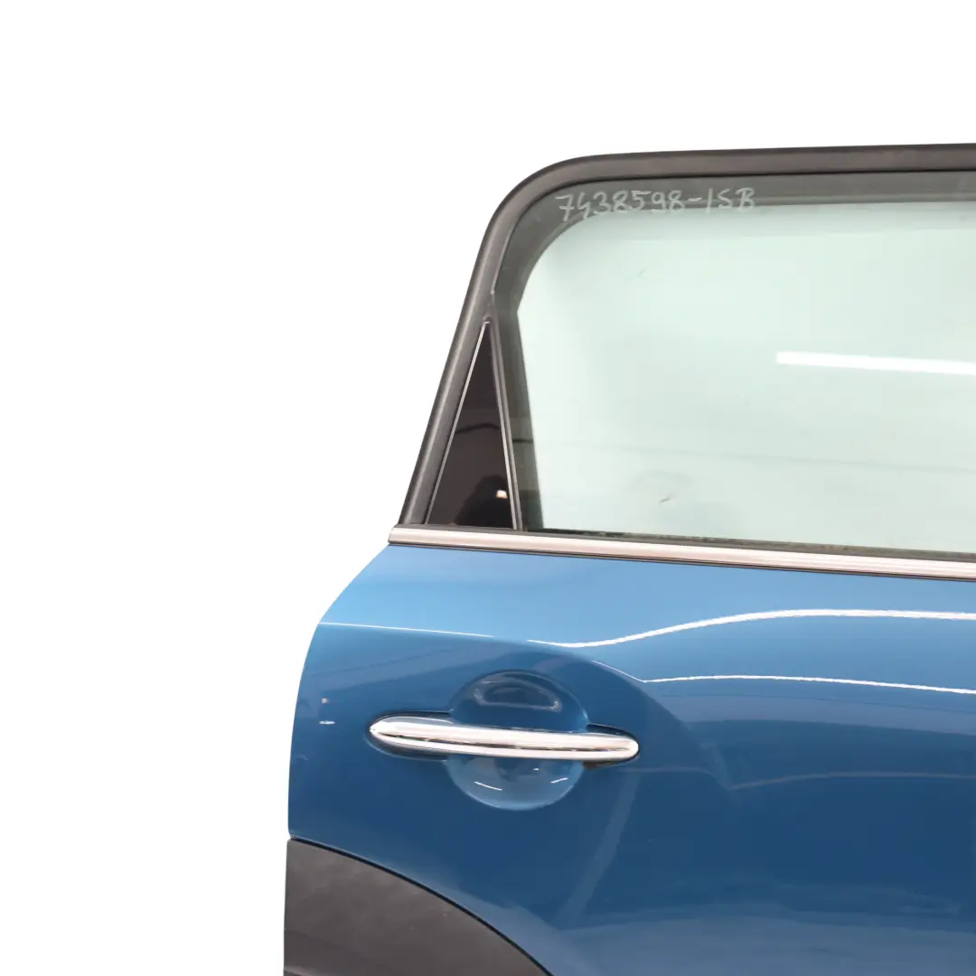 Puerta Trasera Derecha Azul Island Metallic C2M para Mini F60 Countryman con número de pieza 7438598 Mini F60 Countryman Puerta Trasera Derecha Azul Island Metallic C2M - SKU 7438598-ISB - Número de pieza 7438598