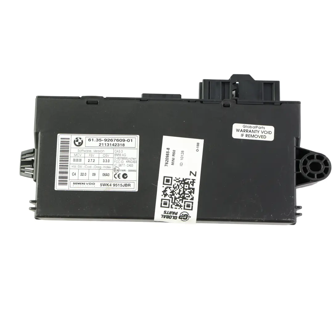 184HP ECU Kit Unit DME CAS3 + Key Manual to Mini R58 Cooper S N18 1.6 with Part number 7620985 Mini R58 Cooper S N18 1.6 184HP ECU Kit Unit DME CAS3 + Key Manual - SKU 7620985-8 - Part number 7620985