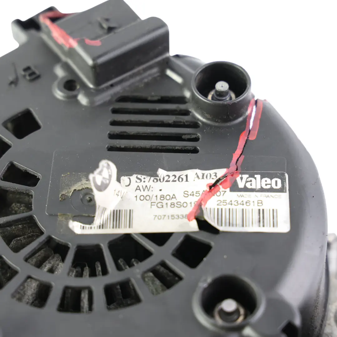 BMW E60 E61 E81 E87 E90 Alternador Generador Valeo 180A N47 - SKU 7802261-3 - Número de pieza 7802261