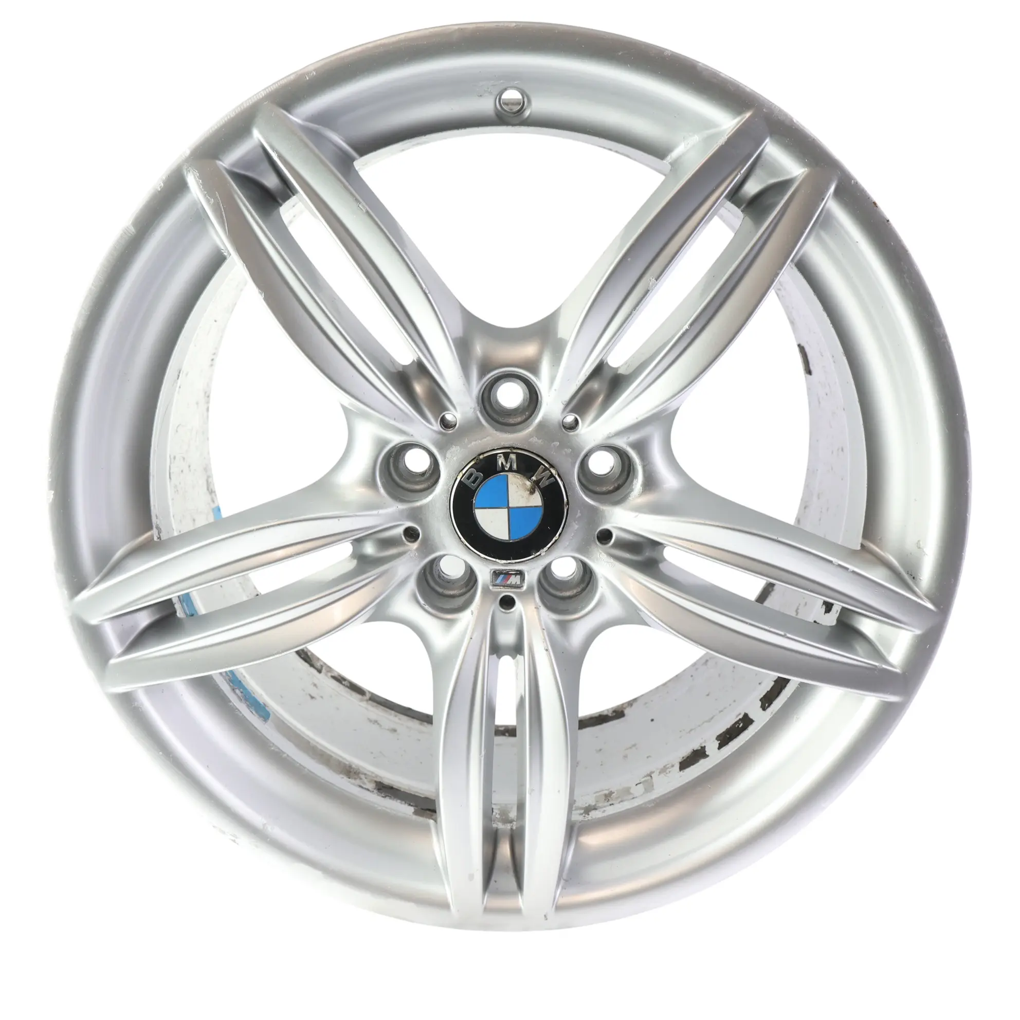 BMW F10 F12 Silver Rear Wheel Alloy Rim M Double Spoke 351 9J 19" ET:44 7842653