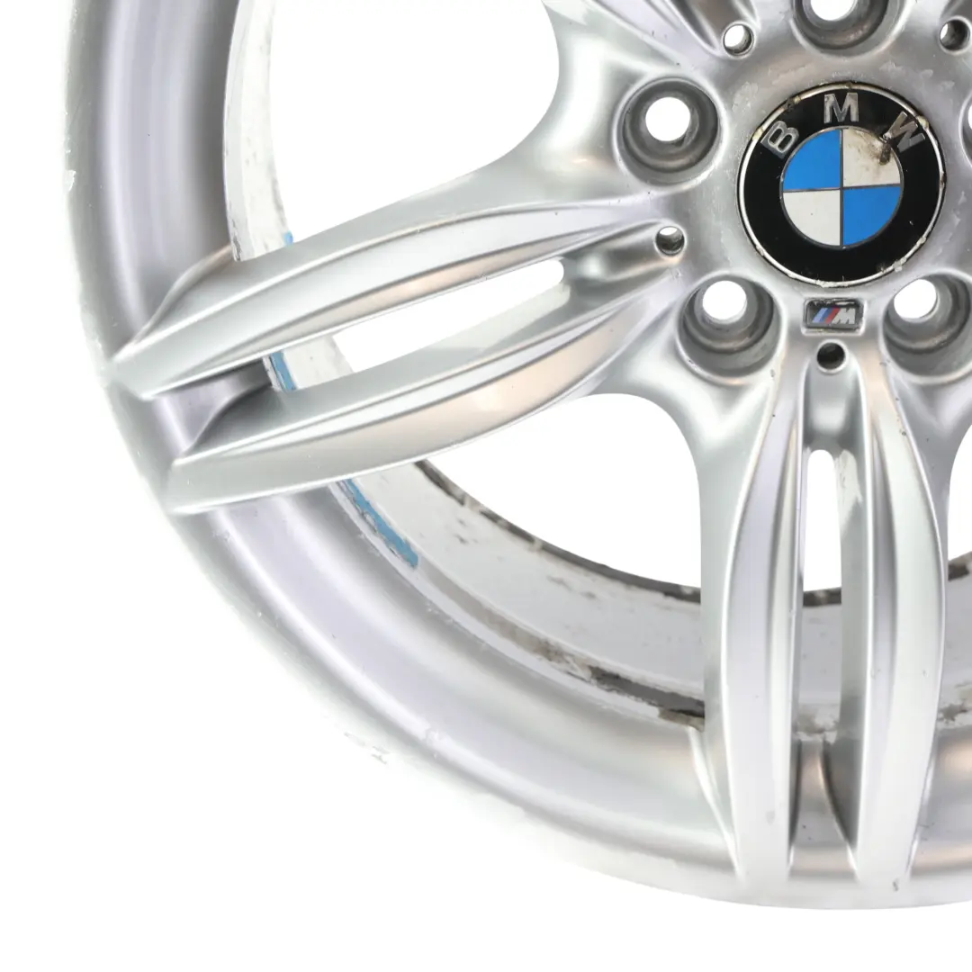 Alloy Rim M Double Spoke 351 9J 19" ET:44 to BMW F10 F12 Silver Rear Wheel with Part number 7842653 BMW F10 F12 Silver Rear Wheel Alloy Rim M Double Spoke 351 9J 19" ET:44 - SKU 7842653-3 - Part number 7842653