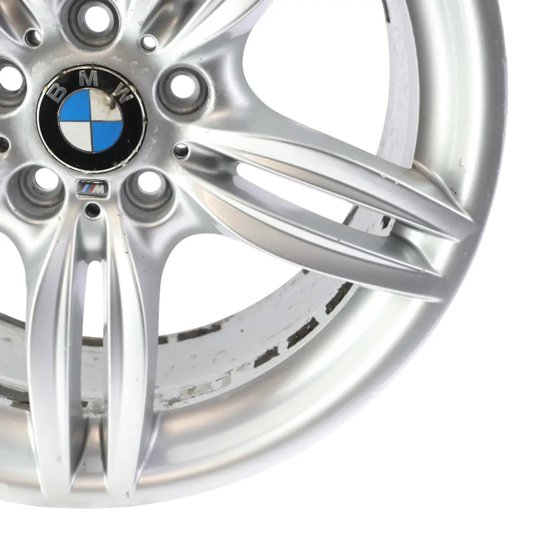 Alloy Rim M Double Spoke 351 9J 19" ET:44 to BMW F10 F12 Silver Rear Wheel with Part number 7842653 BMW F10 F12 Silver Rear Wheel Alloy Rim M Double Spoke 351 9J 19" ET:44 - SKU 7842653-3 - Part number 7842653