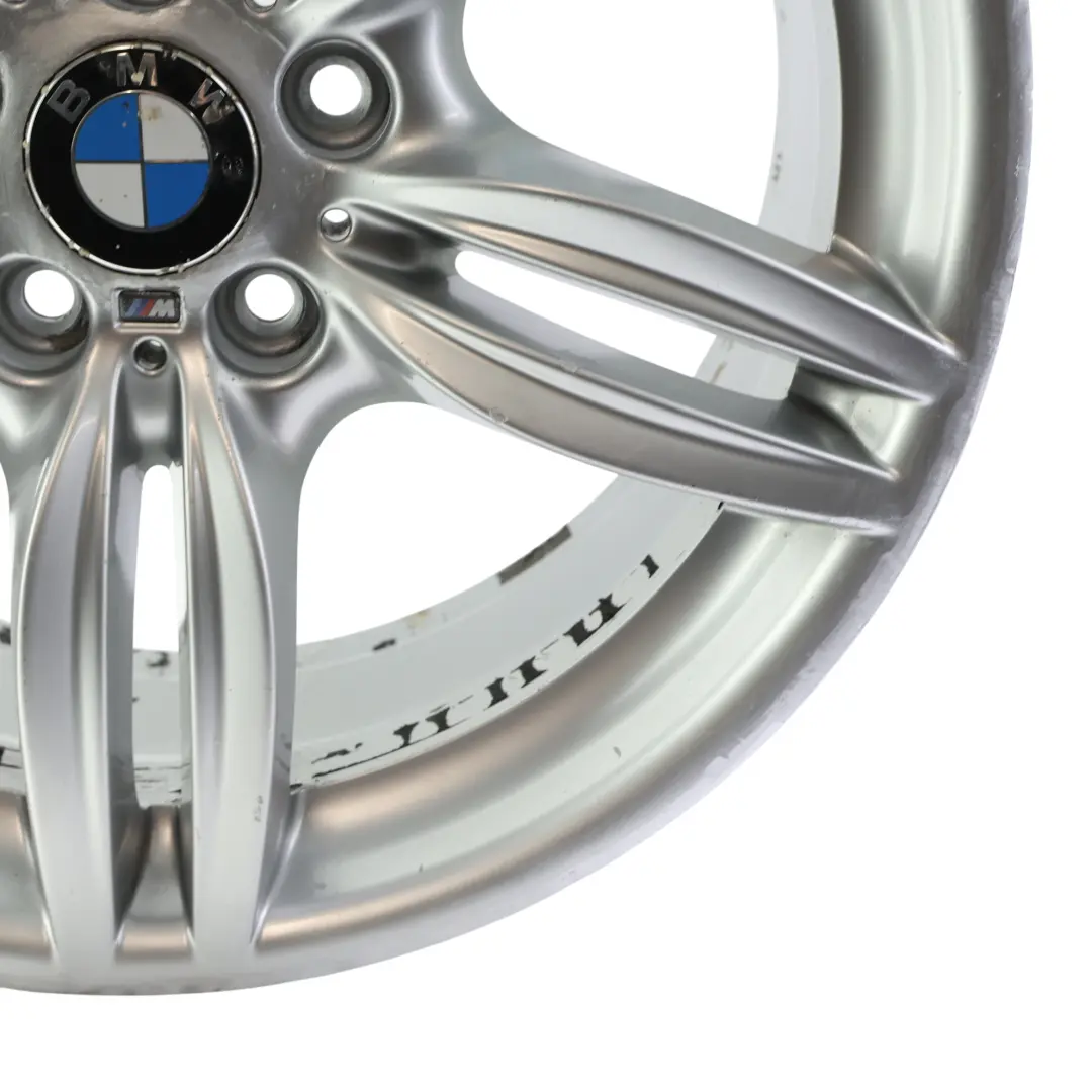 BMW F10 F12 Silberne Hinter Rad Felge M Doppel Speiche 351 9J 19" ET:44 - SKU 7842653-7 - Teilenummer 7842653