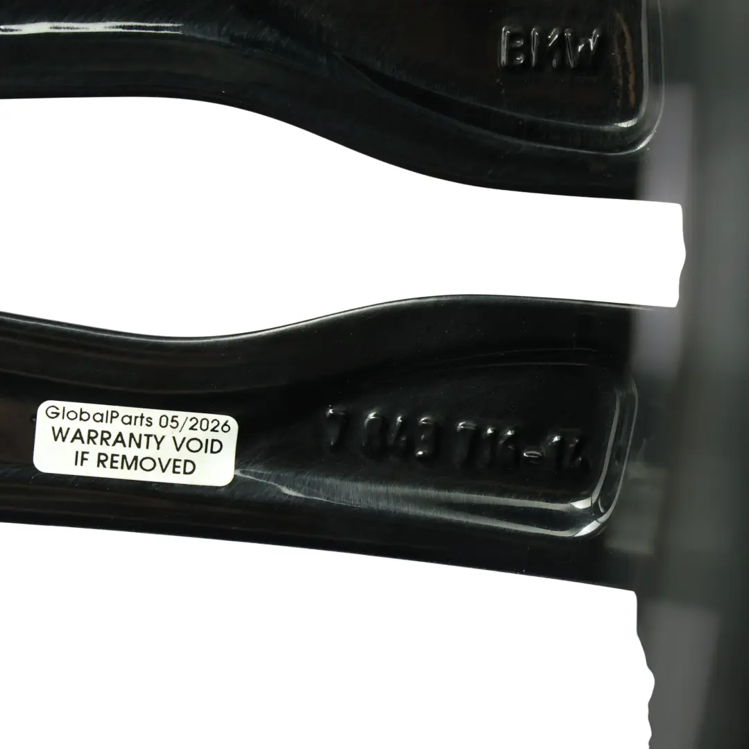 BMW F06 F12 Negro Llanta Trasera Aleación 20" 9J ET:44 M Doble Radio 373 - SKU 7843716-1 - Número de pieza 7843716