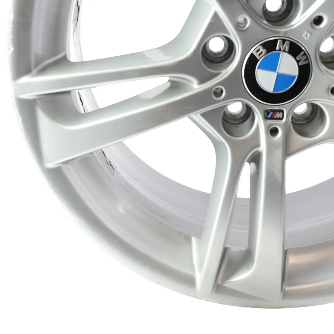 Front Silver Wheel Rim Alloy 19" M Double Spoke 369 8,5J to BMW X3 F25 with Part number 7844250 BMW X3 F25 Front Silver Wheel Rim Alloy 19" M Double Spoke 369 8,5J - SKU 7844250-3 - Part number 7844250