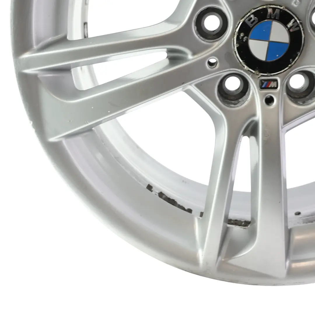 Front Silver Wheel Rim Alloy 19" M Double Spoke 369 8,5J ET:38 to BMW F25 with Part number 7844250 BMW F25 Front Silver Wheel Rim Alloy 19" M Double Spoke 369 8,5J ET:38 - SKU 7844250-8 - Part number 7844250