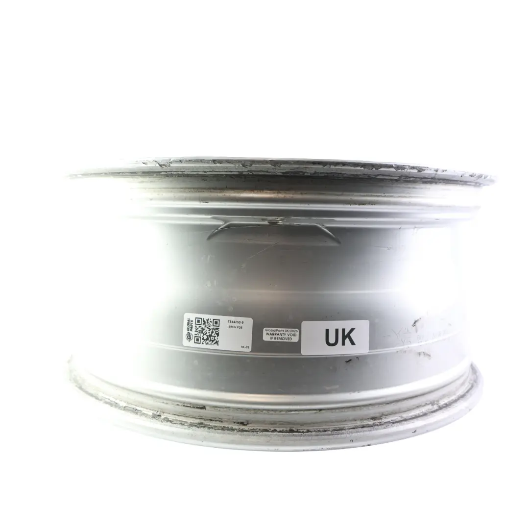 BMW F25 Front Alloy Wheel Rim Silver 19" M Double Spoke 369 8,5J ET:38 - SKU 7844250-9 - Part number 7844250