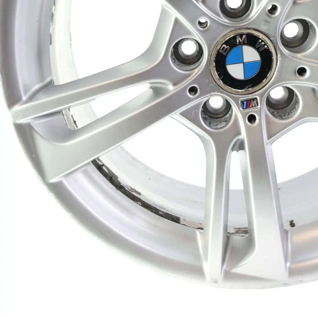 Front Alloy Wheel Rim Silver 19" M Double Spoke 369 8,5J ET:38 to BMW F25 with Part number 7844250 BMW F25 Front Alloy Wheel Rim Silver 19" M Double Spoke 369 8,5J ET:38 - SKU 7844250-9 - Part number 7844250