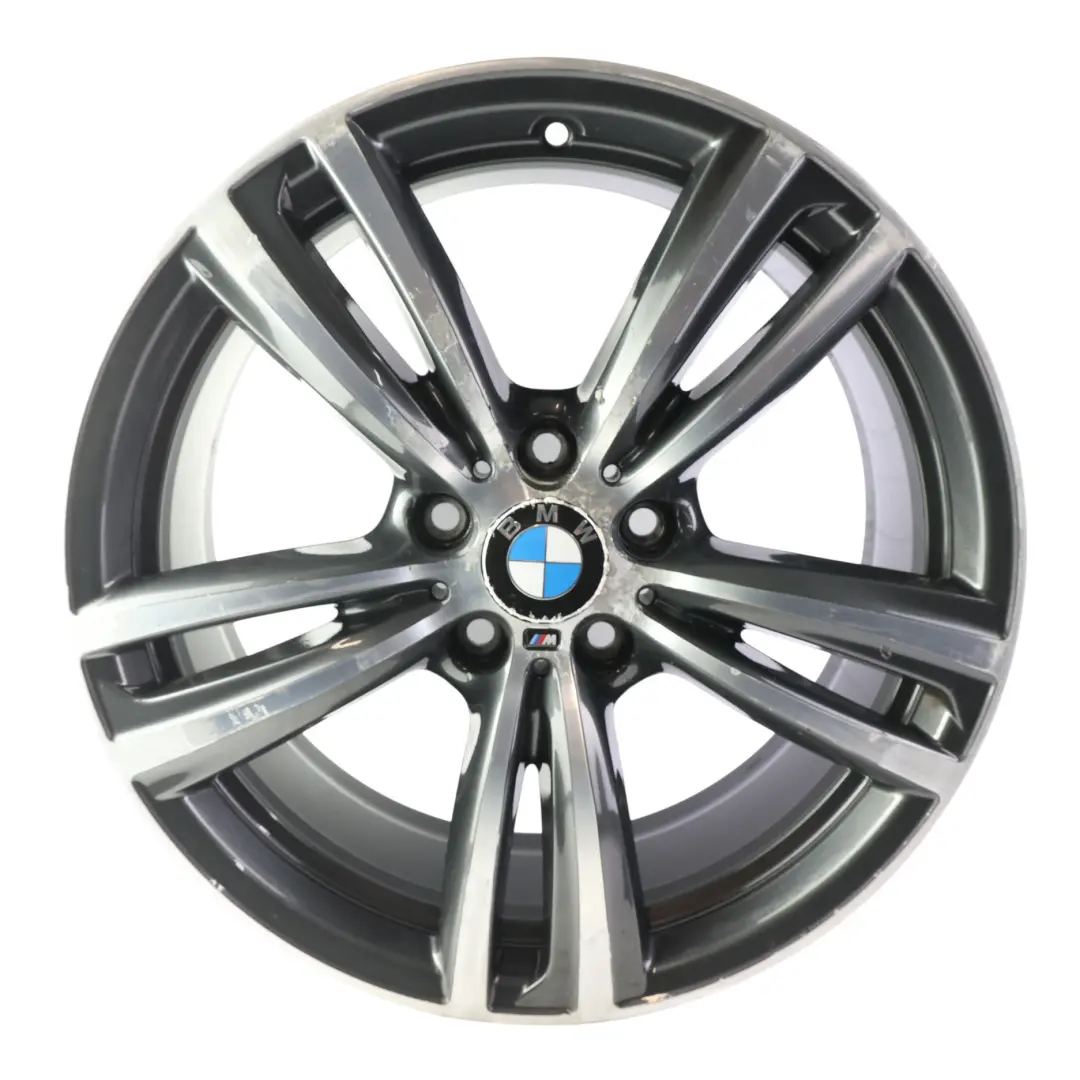 BMW F30 F32 Ferricgrey Rear Alloy Wheel Rim 19" 8,5J ET:47 M Double Spoke 442 - SKU 7846781-9 - Part number 7846781