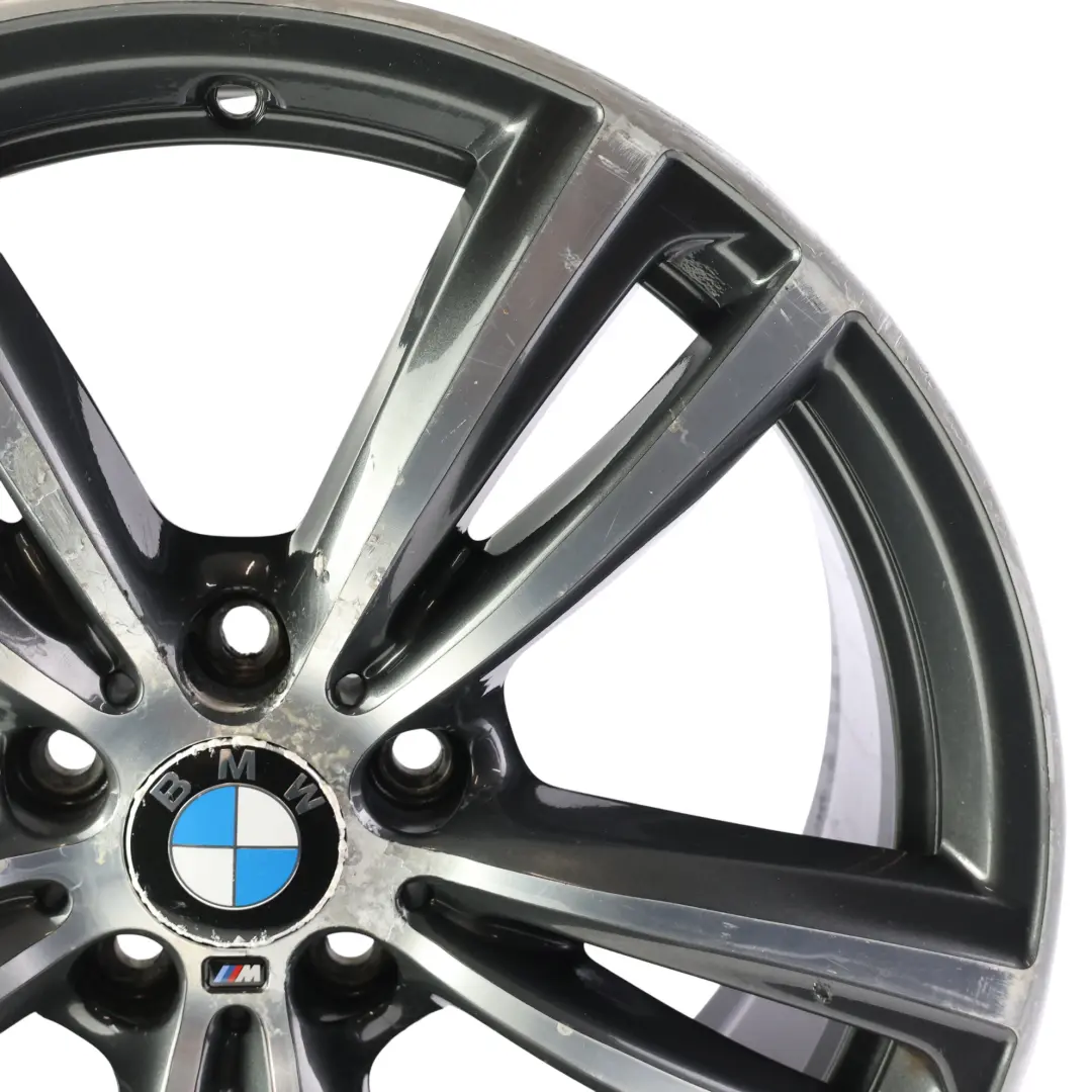 Ferricgrey Rear Alloy Wheel Rim 19" 8,5J ET:47 M Double Spoke 442 to BMW F30 F32 with Part number 7846781 BMW F30 F32 Ferricgrey Rear Alloy Wheel Rim 19" 8,5J ET:47 M Double Spoke 442 - SKU 7846781-9 - Part number 7846781