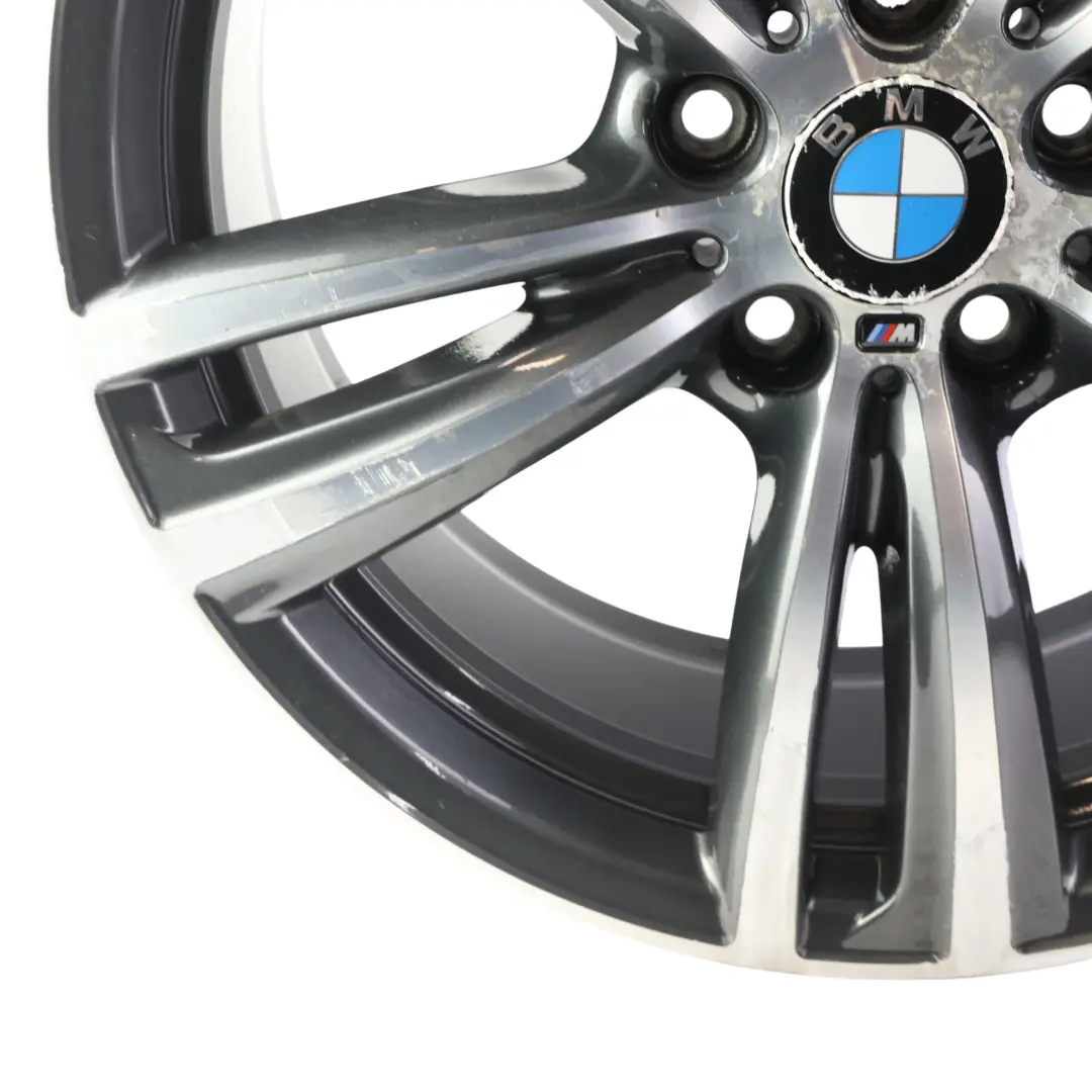 BMW F30 F32 Ferricgrey Rear Alloy Wheel Rim 19" 8,5J ET:47 M Double Spoke 442 - SKU 7846781-9 - Part number 7846781