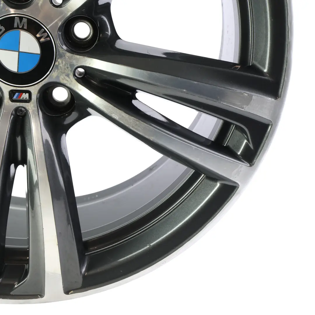 BMW F30 F32 Ferricgrey Jante Alliage Arrière 19" 8,5J ET:47 M Double Spoke 442 - SKU 7846781 - Numéro de pièce 7846781