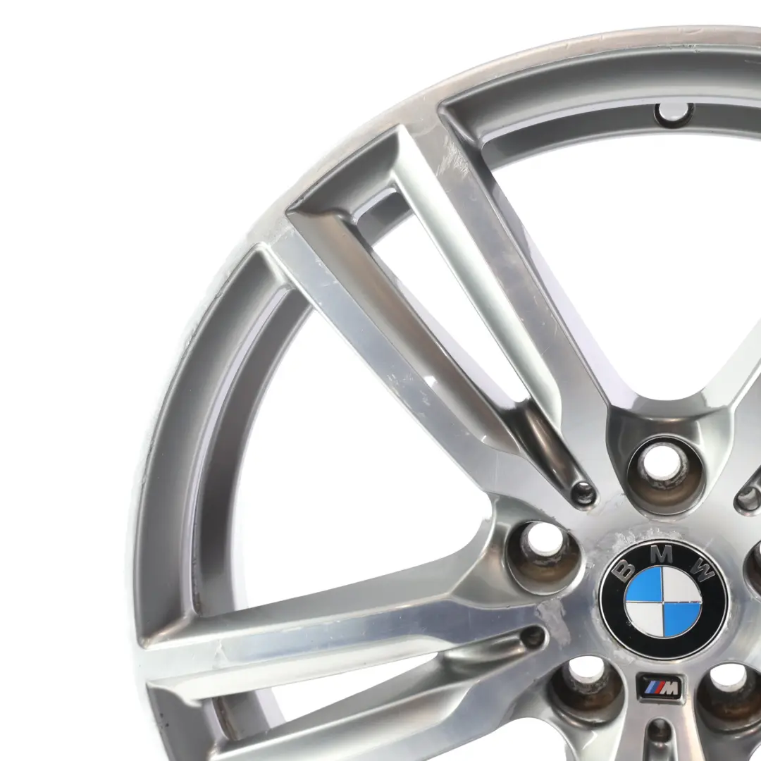 BMW F45 F46 Wheel Rim Ferric Grey Alloy 18" M Double Spoke 486 ET:57 8J - SKU 7848602-2 - Part number 7848602