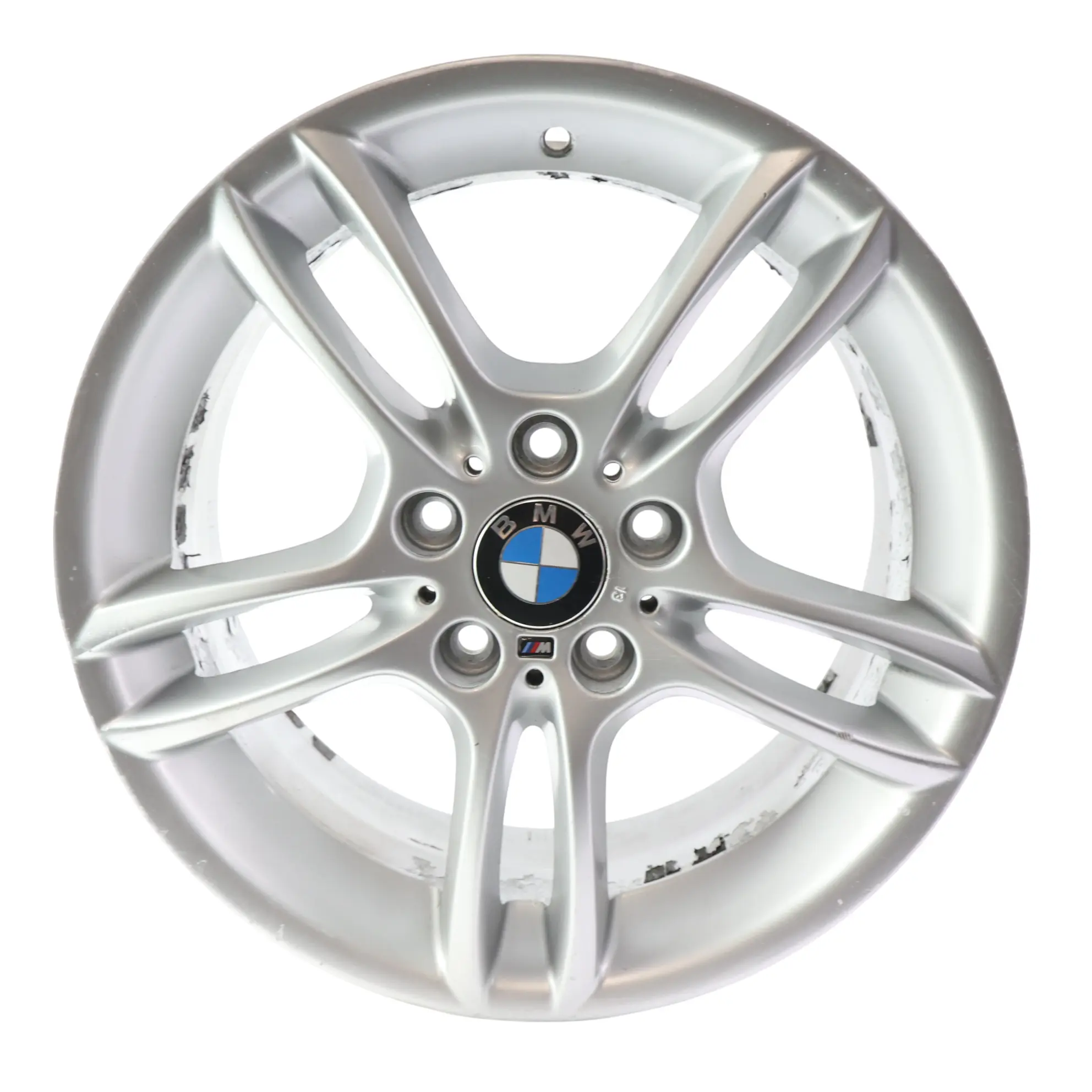 BMW E81 E87 Silver Front Alloy Wheel Rim 18" M Double Spoke 261 7,5J 7891050