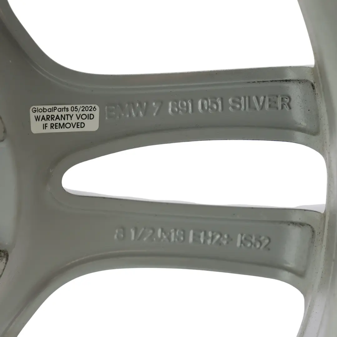 BMW E81 E82 E87 261 8,5J ET:52 Jante Arrière Alliage 18" M Double Rayons - SKU 7891051-2 - Numéro de pièce 7891051