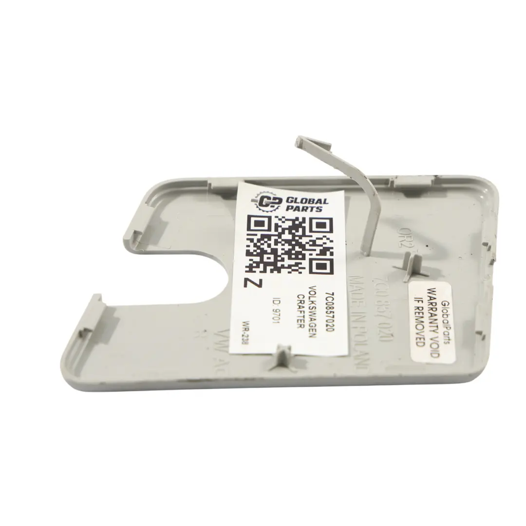 Tapa Parasol Gris Perla Derecho 7C085702 para Volkswagen Crafter Tr con número de pieza 7C0857020 Volkswagen Crafter Tr Tapa Parasol Gris Perla Derecho 7C085702 - SKU 7C0857020 - Número de pieza 7C0857020