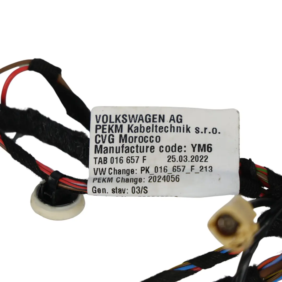 Mk2 SY Front Door Wiring Loom Harness Left N/S to Volkswagen Crafter with Part number 7CC971120AK Volkswagen Crafter Mk2 SY Front Door Wiring Loom Harness Left N/S - SKU 7CC971120AK - Part number 7CC971120AK