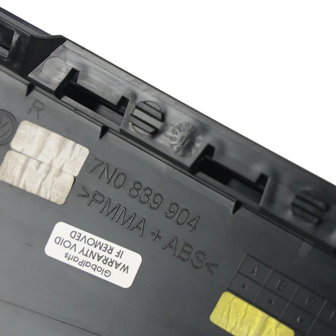 Seat Alhambra 7N Moulure Garniture Panneau Porte Arrière Droite Noir - SKU 7N0839904C - Numéro de pièce 7N0839904C