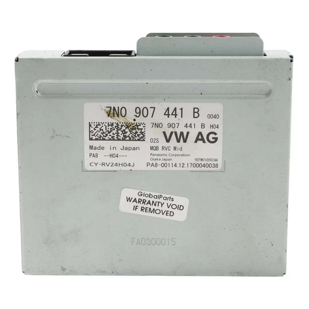 7N VW Sharan 7N Módulo Control Cámara Marcha Atrás ECU para Seat Alhambra con número de pieza 7N0907441B Seat Alhambra 7N VW Sharan 7N Módulo Control Cámara Marcha Atrás ECU - SKU 7N0907441B - Número de pieza 7N0907441B
