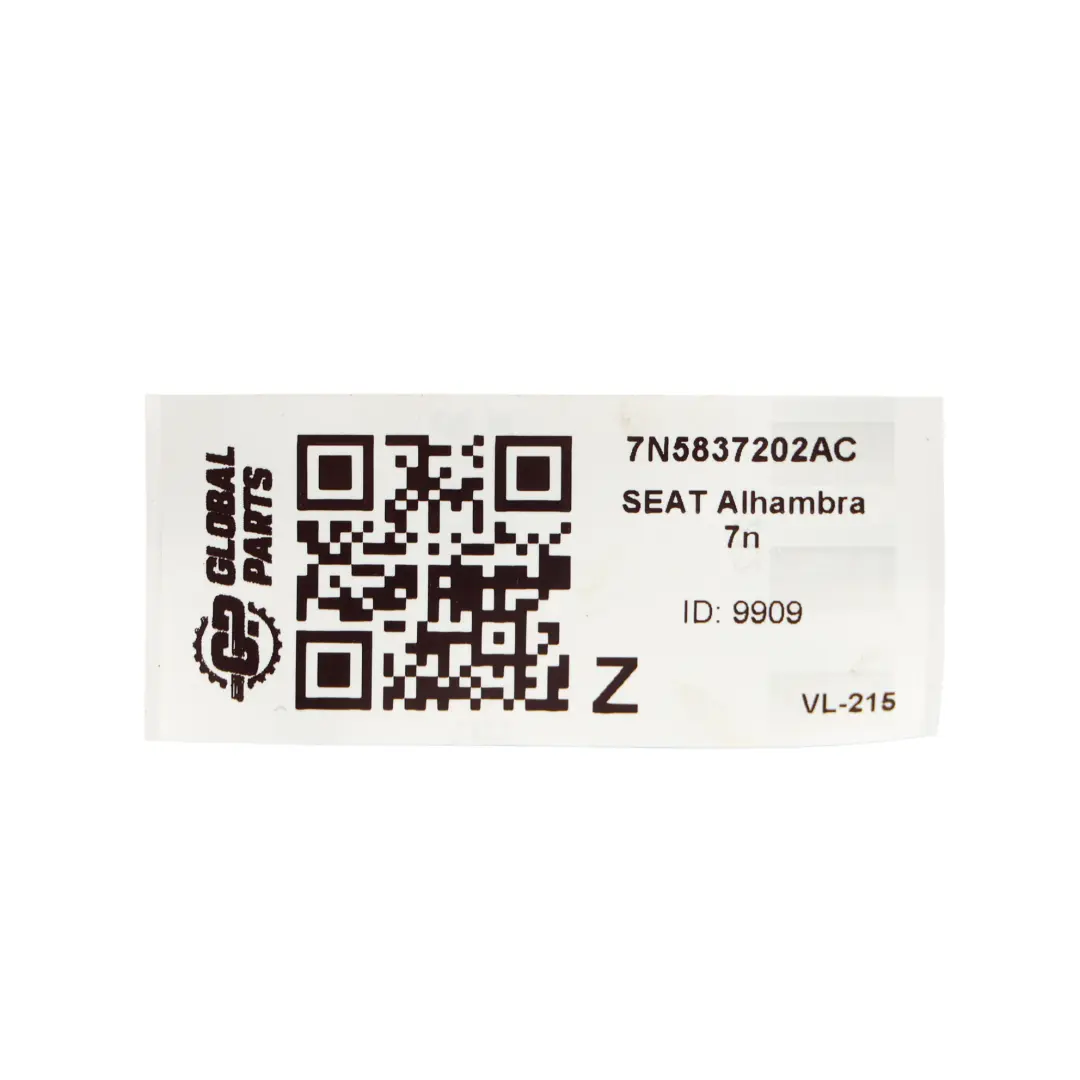 Seat Alhambra 7n Ibiza 6J Leon 1P 5 Button Car Key Remote 434 MHZ 7N5837202AJINF - SKU 7N5837202AC - Part number 7N5837202AC