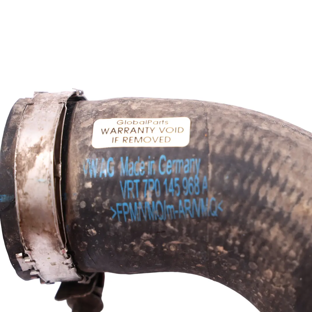 Hose Pipe 4.2 TDI Right O/S to Porsche Cayenne 92A Intercooler with Part number 7P0145968A Porsche Cayenne 92A Intercooler Hose Pipe 4.2 TDI Right O/S - SKU 7P0145968A - Part number 7P0145968A