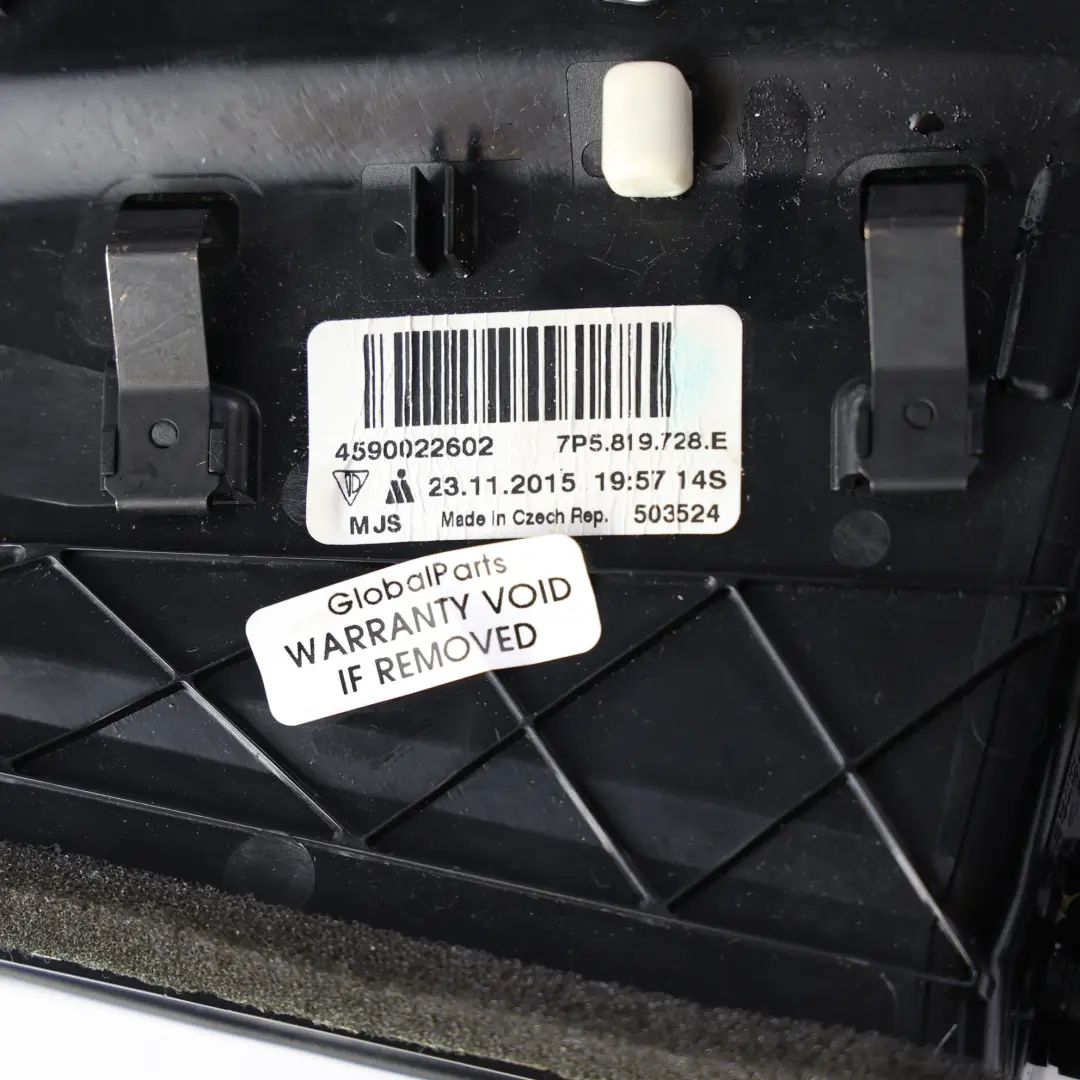 Griglia Bocchetta Aria Cruscotto Centrale Destra per Porsche Cayenne 92A con numero di parte 7P5819728E Porsche Cayenne 92A Griglia Bocchetta Aria Cruscotto Centrale Destra - SKU 7P5819728E - Numero di parte 7P5819728E