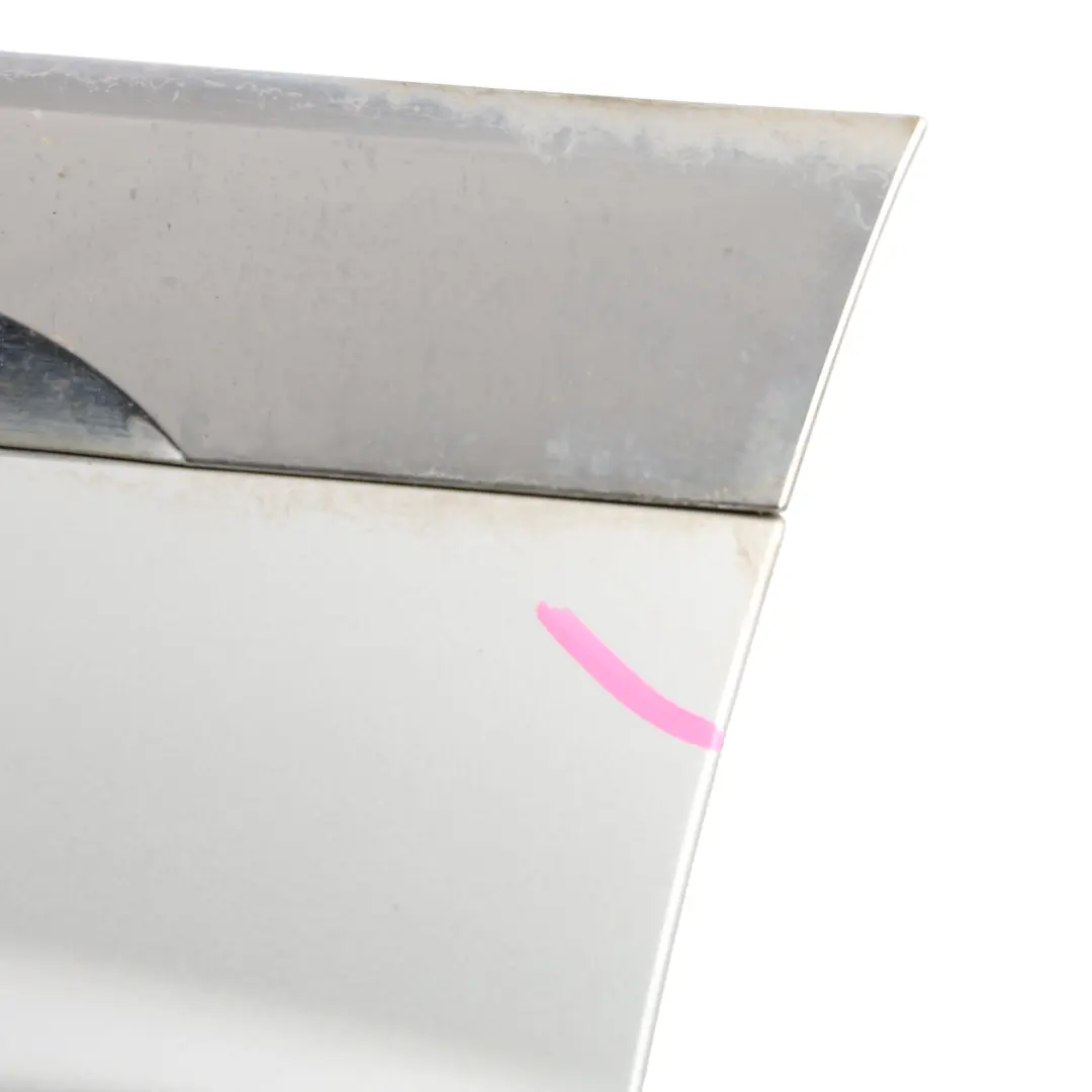 VW Touareg 7P Door Trim Moulding Rear Left N/S Ice Silver - X7W - SKU 7P6854949C-ICS - Part number 7P6854949C