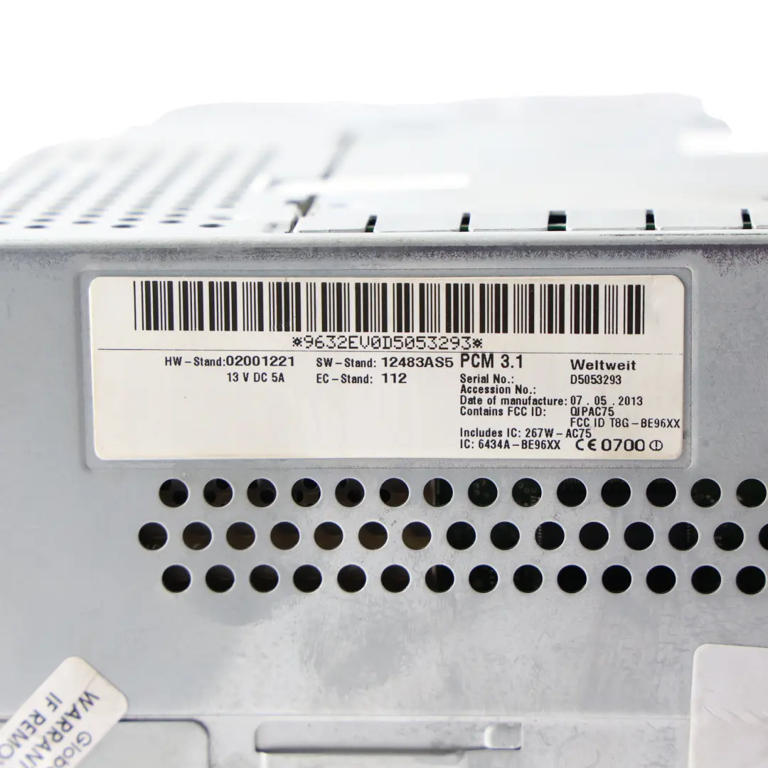 Porsche Cayenne 92A Autoradio Lecteur CD Navi Multimédia - SKU 7PP035730B - Numéro de pièce 7PP035730B