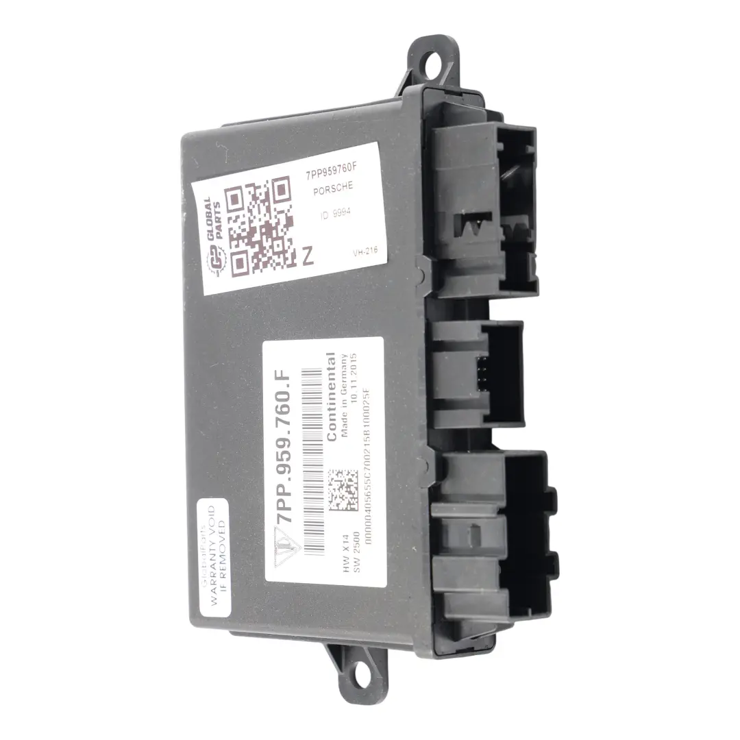 Porsche Cayenne S 92a Front Seat Memory Control Module ECU - SKU 7PP959760F - Part number 7PP959760F