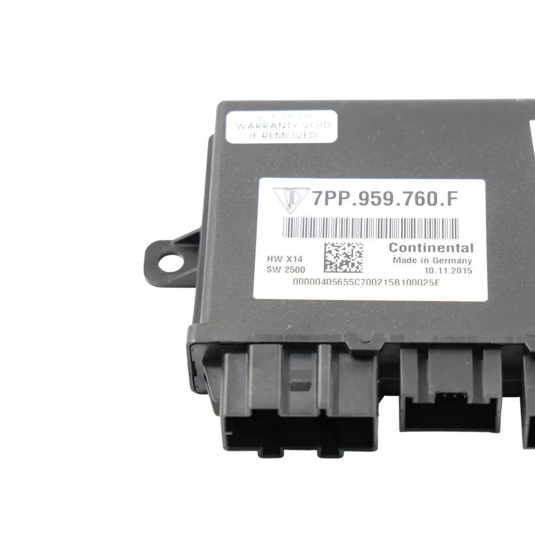 Module Commande Mémoire Siège Avant ECU pour Porsche Cayenne S 92A à propos du numéro de pièce 7PP959760F Porsche Cayenne S 92A Module Commande Mémoire Siège Avant ECU - SKU 7PP959760F - Numéro de pièce 7PP959760F