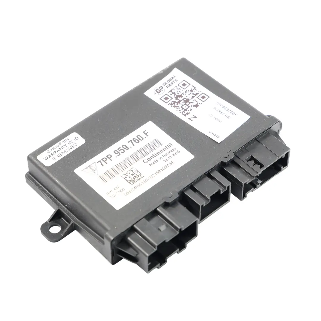 Porsche Cayenne S 92a Modulo Controllo Memoria Sedile Anteriore ECU - SKU 7PP959760F - Numero di parte 7PP959760F