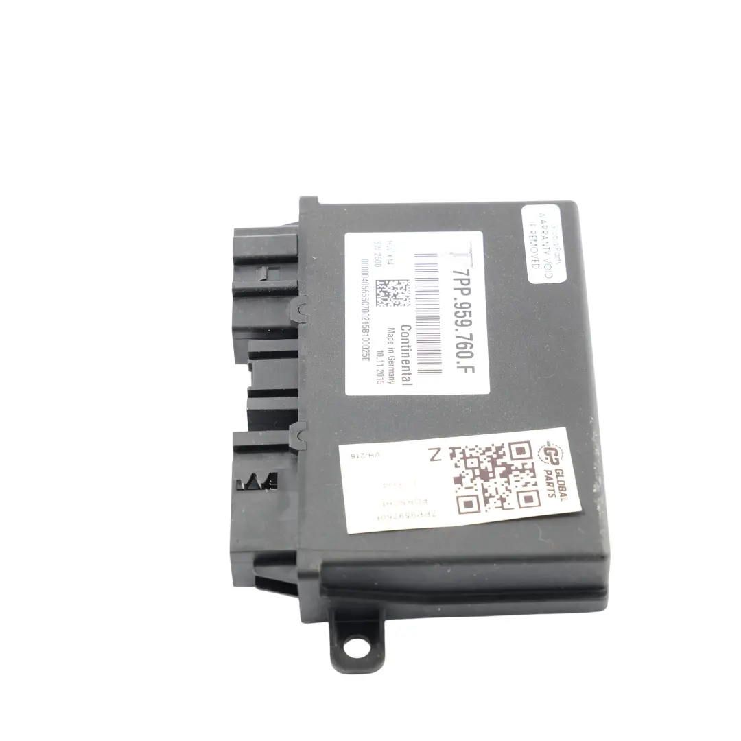 Porsche Cayenne S 92A Vordersitz Memory Steuergerät Modul ECU - SKU 7PP959760F - Teilenummer 7PP959760F