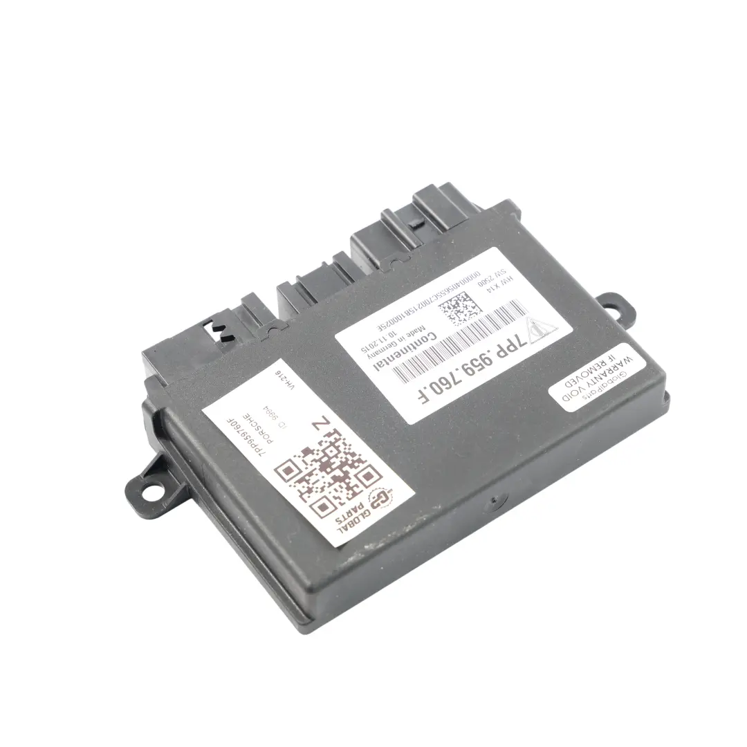 Porsche Cayenne S 92a Modulo Controllo Memoria Sedile Anteriore ECU - SKU 7PP959760F - Numero di parte 7PP959760F