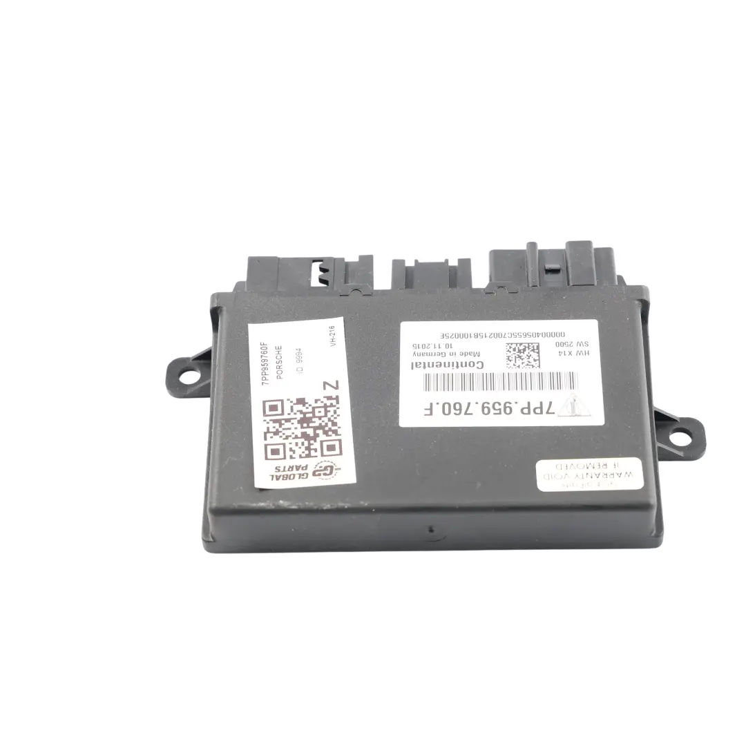 Porsche Cayenne S 92A Module Commande Mémoire Siège Avant ECU - SKU 7PP959760F - Numéro de pièce 7PP959760F