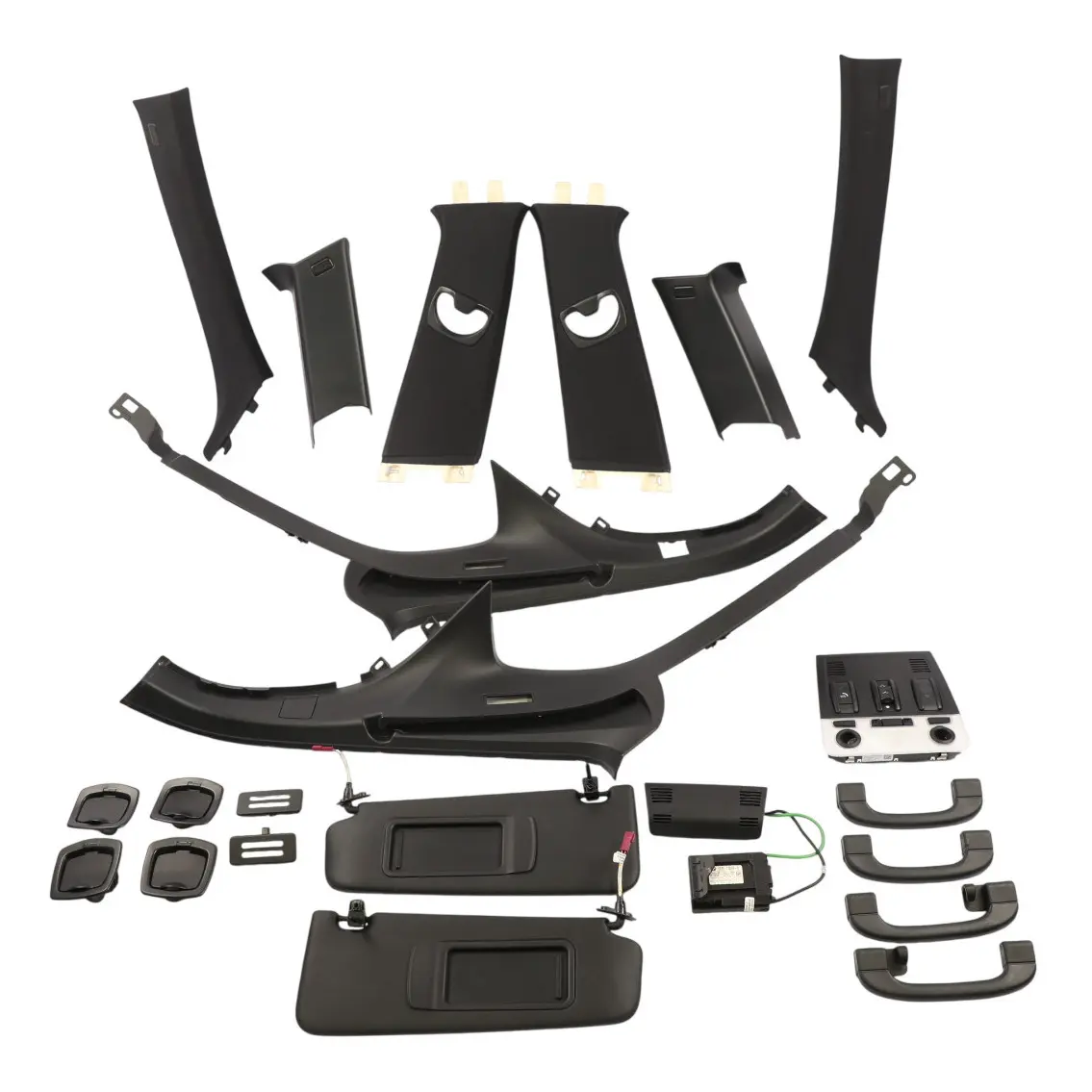 BMW E91 Ornament Stâlp Interior Consolă Plafon Antracit Set 8036251