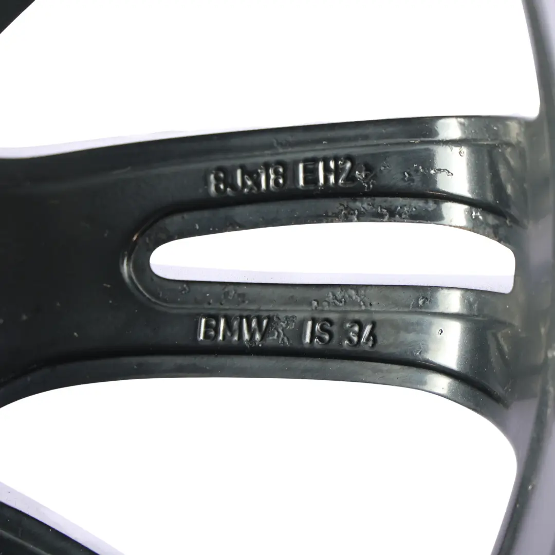 BMW E90 E92 Front Wheel Rim Alloy Black 18" 8J ET:34 M Spider Spoke 193 - SKU 8036933-5 - Part number 8036933