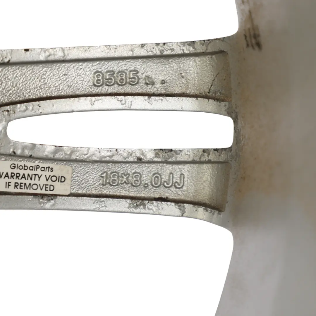 BMW E90 E91 E92 Frontale Cerchio AlluMini o Alufelge 18 " Raggi a Stella - SKU 8036933-VIA - Numero di parte 8036933
