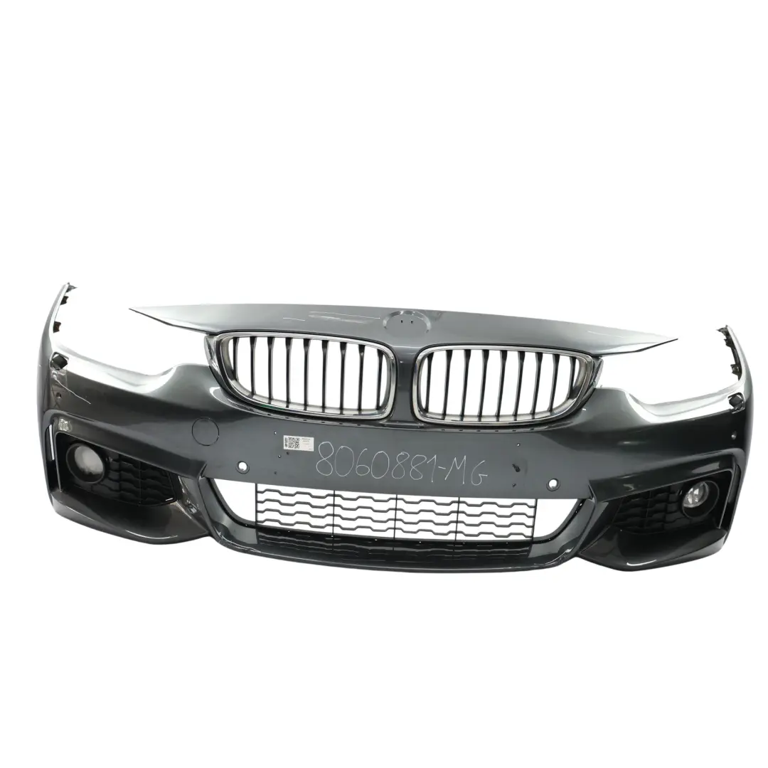 BMW F32 F36 M Sport Aero Front Bumper Cover Panel Mineral Grey Metallic - B39 - SKU 8060881-MG - Part number 8060881