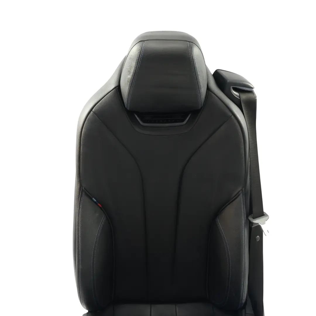 BMW F33 Cabrio Front Seat M Sport Heated Electric Leather Black Blue Left N/S - SKU 8062619-2 - Part number 8062619