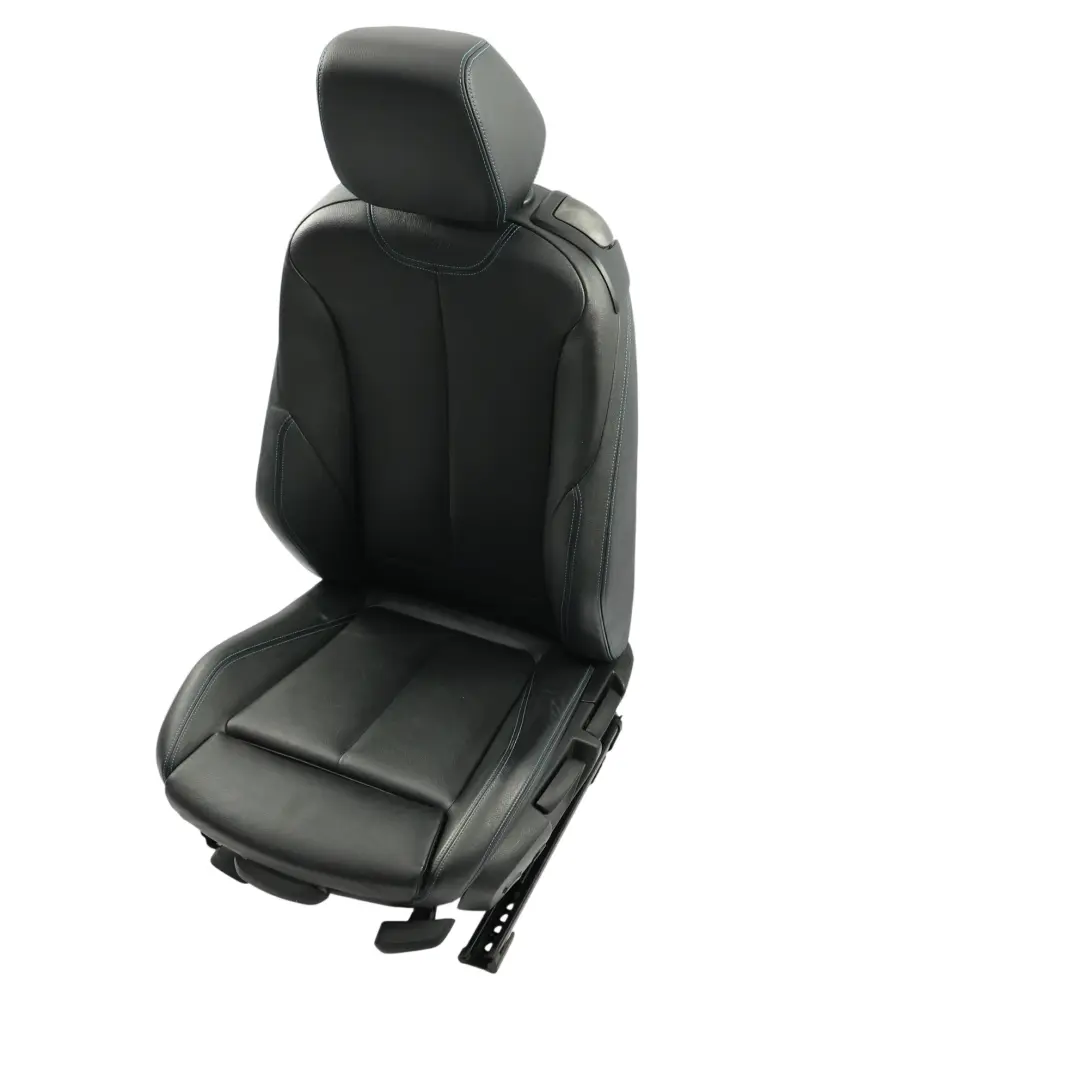 BMW F87 M2 Front Seat Sport Left N/S Heated Leather Dakota Black Contrast Blue - SKU 8070719-3 - Part number 8070719
