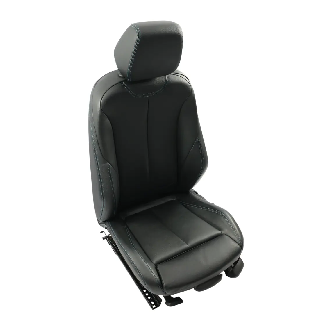 BMW F87 M2 Front Seat Sport Left N/S Heated Leather Dakota Black Contrast Blue - SKU 8070719-3 - Part number 8070719