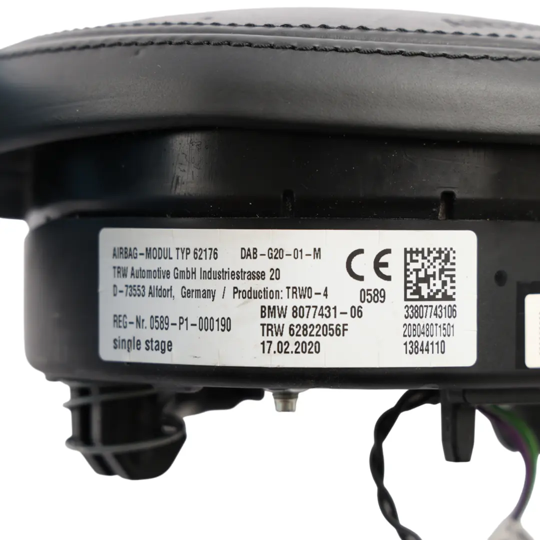 BMW G20 G21 G22 G26 M Sport Steering Wheel Air Module Heated - SKU 8077431-1 - Part number 8077431