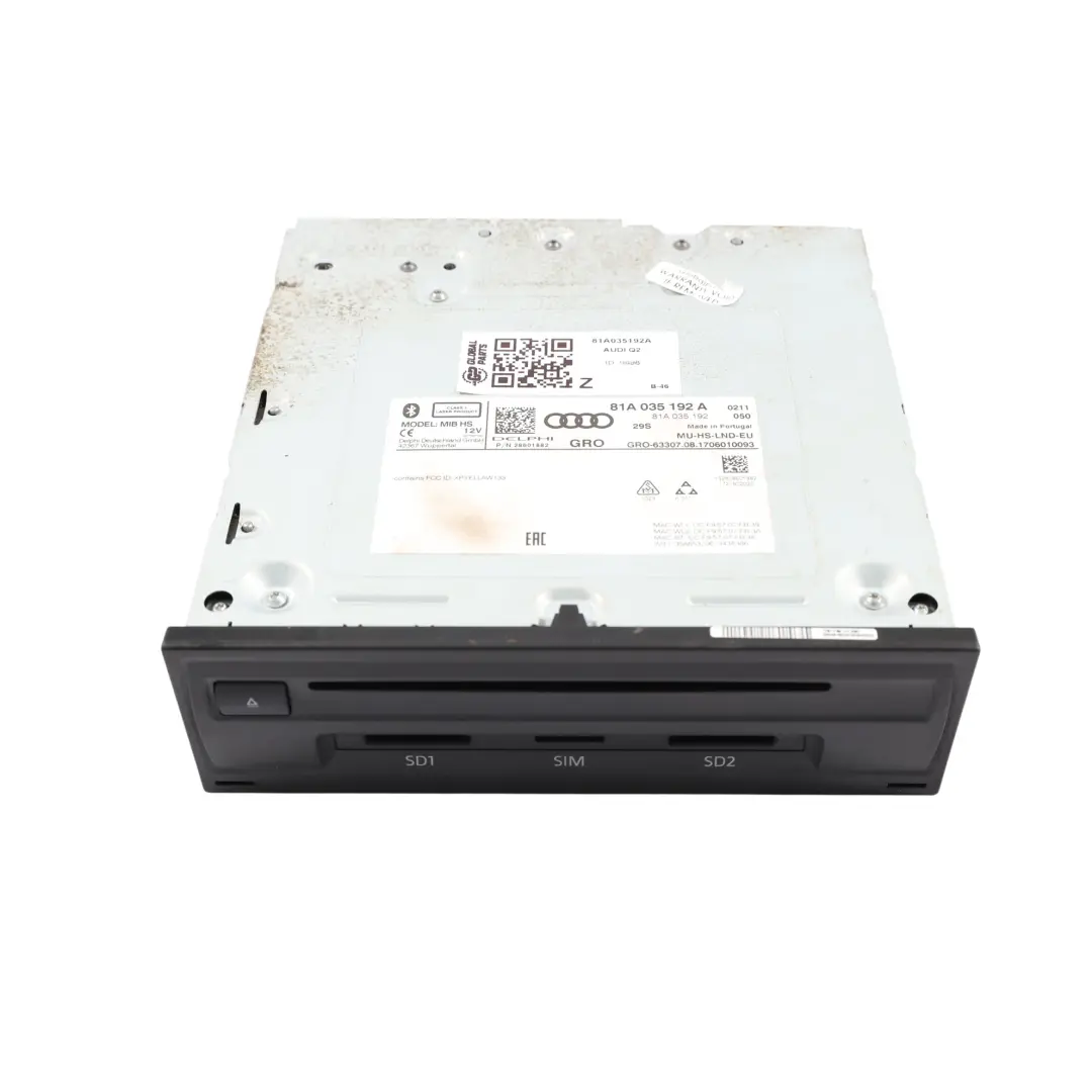 Audi A3 8V Q2 GA Unità MMI Navigatore Satellitare Lettore CD - SKU 81A035192A - Numero di parte 81A035192A