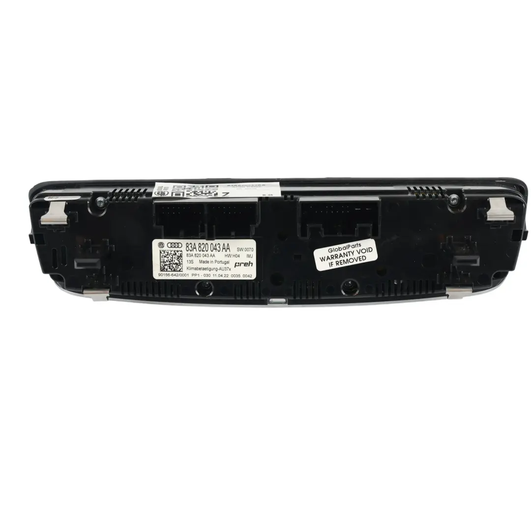 Audi RSQ3 F3 Panel Steorwania Nawiewu Klimatyzacji Climatronic - SKU 83A820043AA - Numer Części 83A820043AA