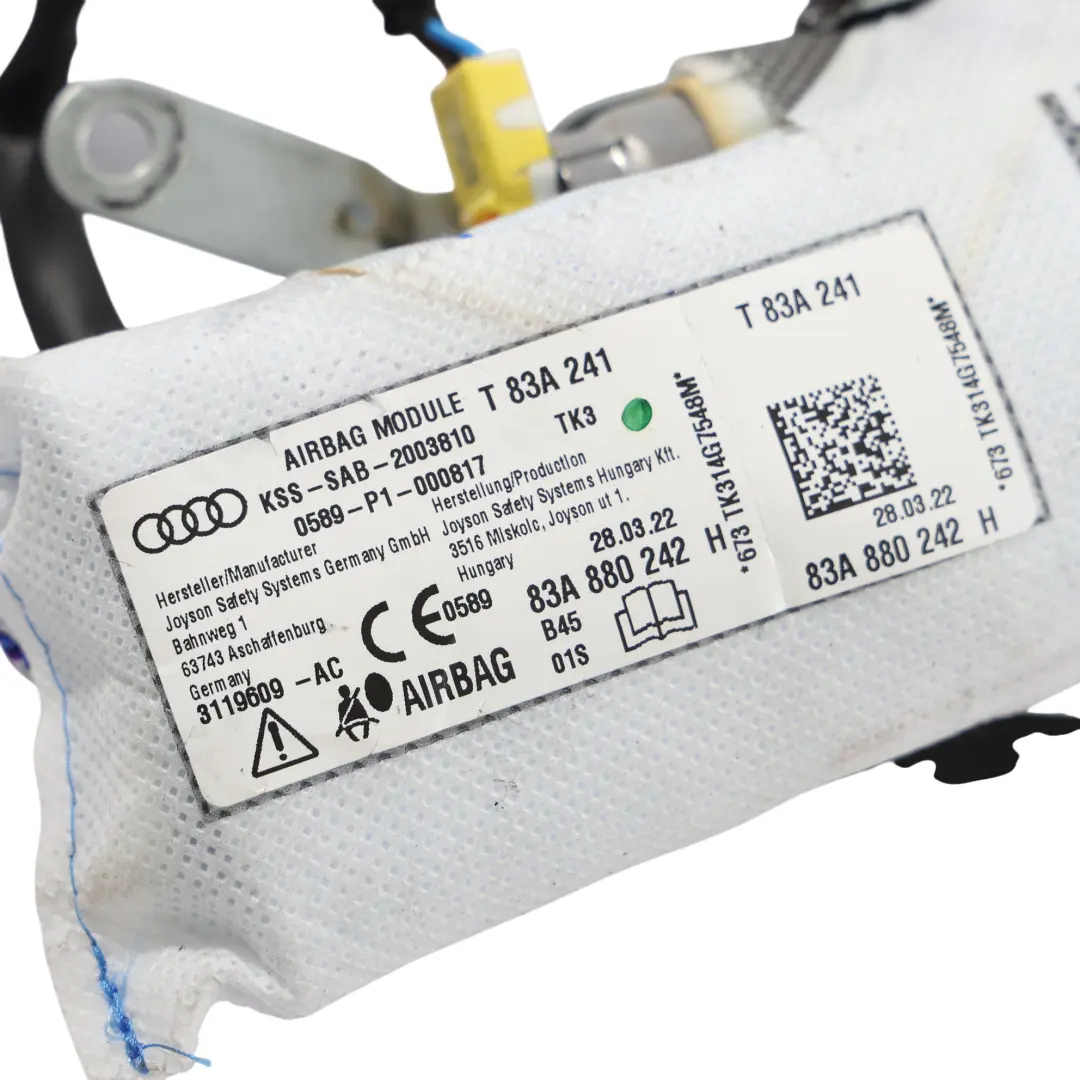 Module Unité Air Siège Droit pour Audi Q3 Tiguan à propos du numéro de pièce 83A880242H Audi Q3 Tiguan Module Unité Air Siège Droit - SKU 83A880242H - Numéro de pièce 83A880242H