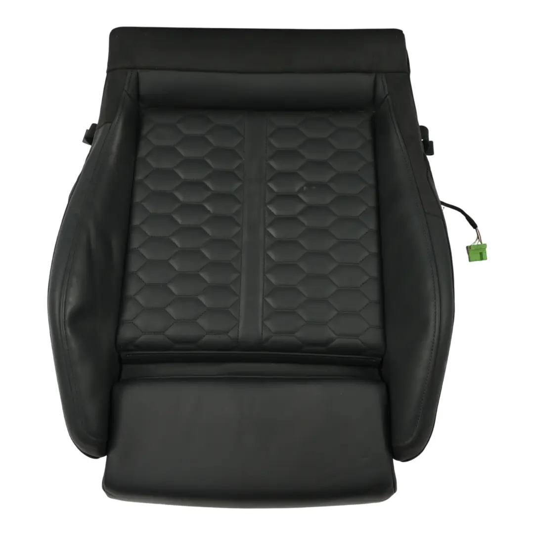 Audi RSQ3 F3 Front Seat Seating Cushion Heated Cover Right O/S Black Leather - SKU 83A881406L - Part number 83A881406L