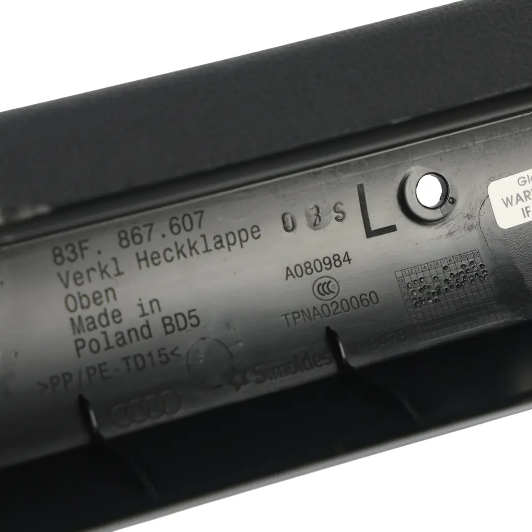 Audi RSQ3 F3 Kofferraum Verkleidung Abdeckung Panel Hinten Links - SKU 83F867607 - Teilenummer 83F867607